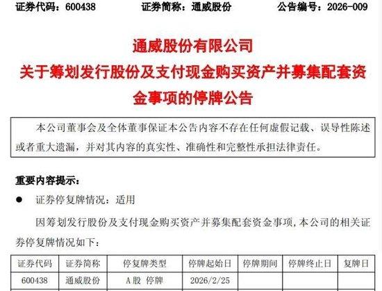 800亿光伏龙头，拟并购行业独角兽！600438，明起停牌！
