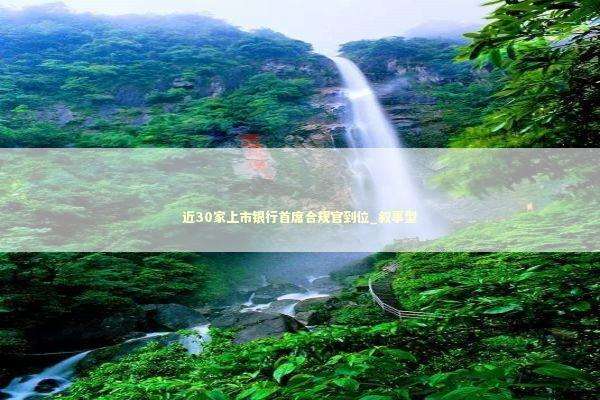 近30家上市银行首席合规官到位_叙事型