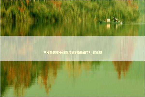 三桶油再度全线涨停红利低波ETF_叙事型