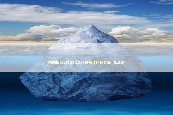 科创板公司2025年业绩预计回升显著_悬念型