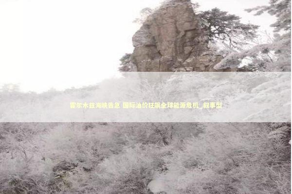 霍尔木兹海峡告急 国际油价狂飙全球能源危机_叙事型