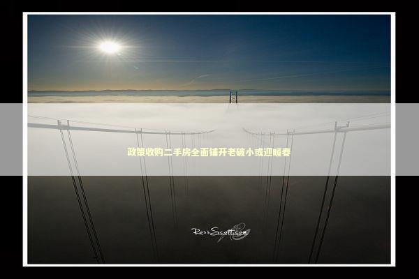 政策收购二手房全面铺开老破小或迎暖春