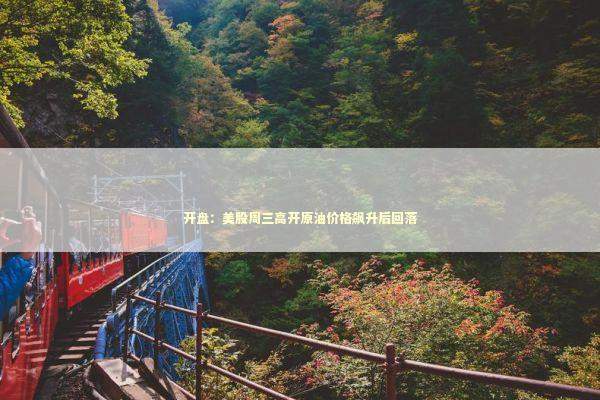 开盘：美股周三高开原油价格飙升后回落