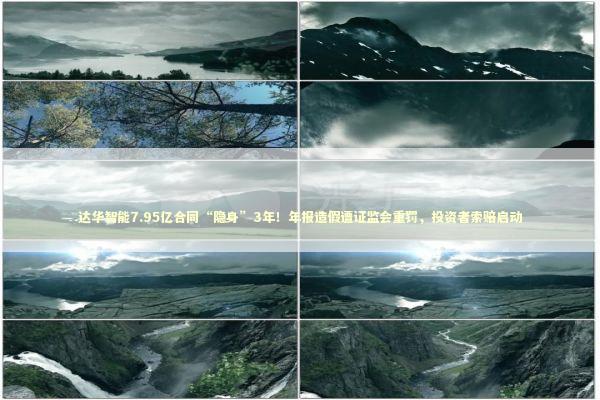 达华智能7.95亿合同“隐身”3年！年报造假遭证监会重罚，投资者索赔启动