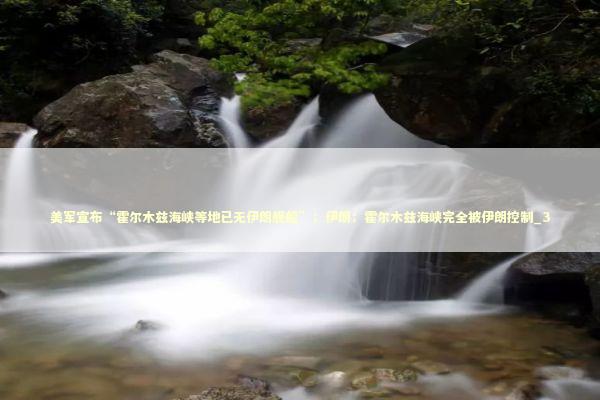 美军宣布“霍尔木兹海峡等地已无伊朗舰船”；伊朗：霍尔木兹海峡完全被伊朗控制_3